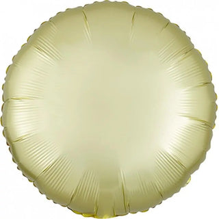 Anagram | Satin Luxe Pastel Yellow Round Foil Balloon