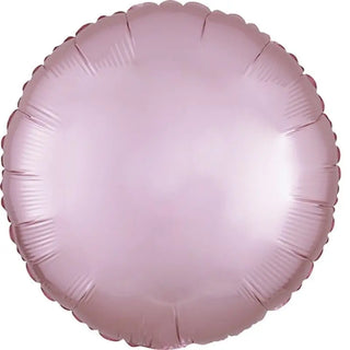 Anagram | Satin Luxe Pastel Pink Round Foil Balloon