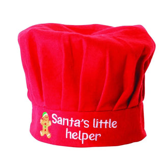 Santa's Little Helper Chef Hat | Christmas Supplies NZ