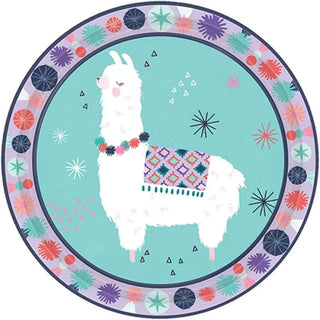 Amscan | Llama Fun Plates - Lunch | Llama Party Theme & Supplies