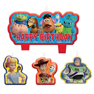 Toy Story 4 Birthday Candle Set - 4 Pkt