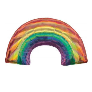 Anagram | Holographic Rainbow SuperShape Foil Balloon | Rainbow Party Theme & Supplies