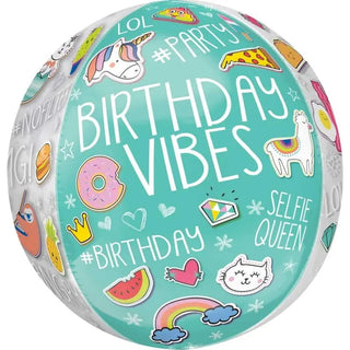 Amscan | Selfie Celebration Orbz Balloon | Tween Party Theme & Supplies