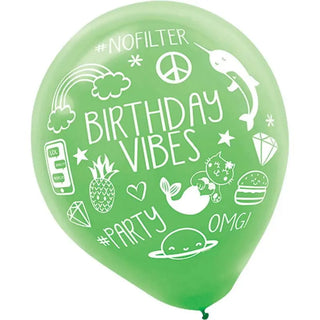 Selfie Celebration Balloons - Pack of 6 - CLEARANCE