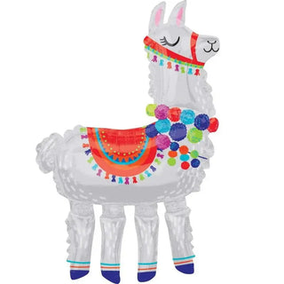 Anagram | Llama Air Walker Foil Balloon | Llama Party Theme & Supplies