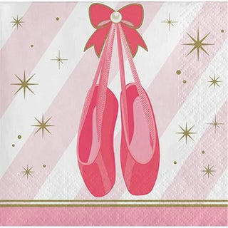 Amscan | Twinkle Toes Napkins - Beverage | Ballet Party Theme & Supplies
