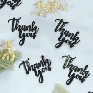 Five Star | Black Jumbo Confetti - Thank You |