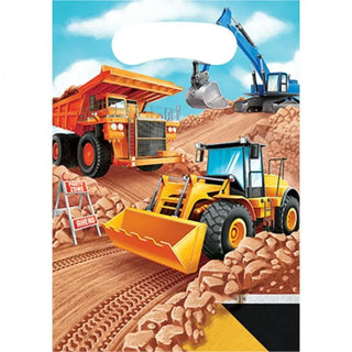 Amscan | Big Dig Construction Loot Bags | Construction Party Them & Supplies |