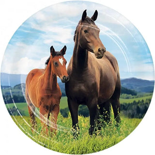 Horse & Pony Plates - Lunch 8 Pkt