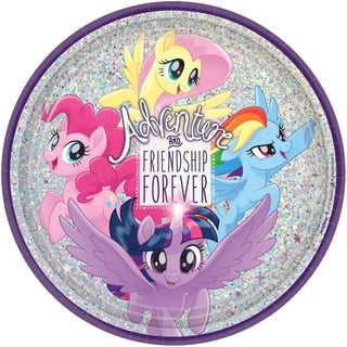 Amscan | My Little Pony Friendship Adventure Plates - Dinner | My Little Pony Party Theme & Supplies |