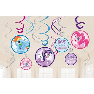 Amscan | My Little Pony Friendship Adventure Hanging Swirls | My Little Pony Party Theme & Supplies |