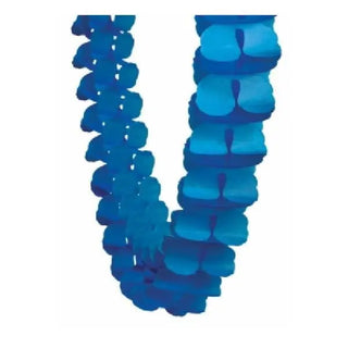 Five Star Honeycomb Garland - True Blue