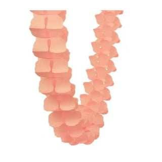 Five Star Honeycomb Garland - Peach