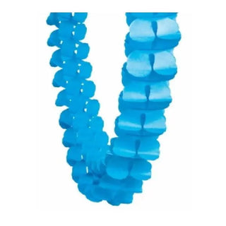 Five Star Honeycomb Garland - Electric Blue