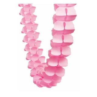 Five Star Honeycomb Garland - Classic Pink