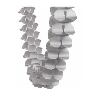 Five Star Honeycomb Garland - Metallic Silver