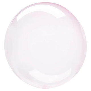 Anagram | Crystal Clearz Light Pink Balloon | Helium Balloons Wellington