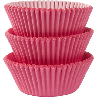 baby pink cupcake papers | mini pink cupcake cases