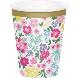 Creative Converting | Floral Tea Party Cups | Floral Tea Party Theme and Supplies