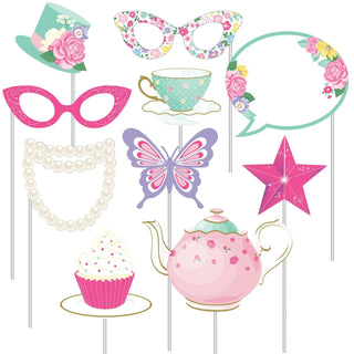 Creative Converting | Floral Tea Party Photo Props | Floral Tea Party Theme and Supplies