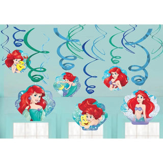Little Mermaid Ariel Dream Big Hanging Swirl Decorations