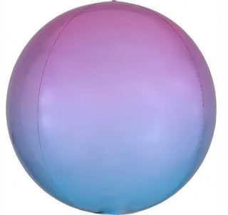 Anagram | Ombre Pastel Pink Blue Orbz Foil Balloon | Pink Blue Theme & Supplies