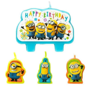 Despicable Me Minion Birthday Candle Set - 4 Pkt