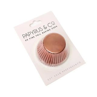 Rose Gold Baking Cups - 50 Pkt