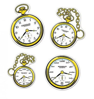 Tea Party Clock Cutouts | Alice in Wonderland Theme & Supplies
