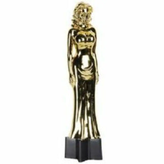 Hollywood Awards Night Female Statuette Trophy | Hollywood Theme & Supplies