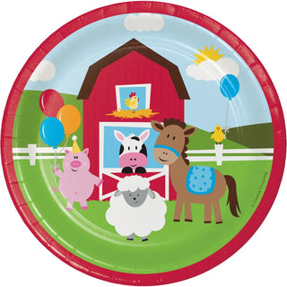 Farmhouse Fun Plates - Lunch 8 Pkt