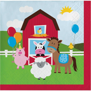 Farmhouse Fun Napkins - Beverage 16 Pkt