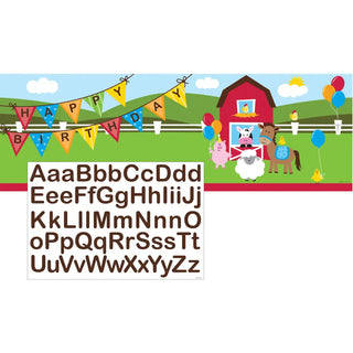 Farmhouse Fun Giant Personalised Banner