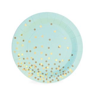 Paper Eskimo | Mint to Be Confetti Plates | Mint Green Party Supplies NZ