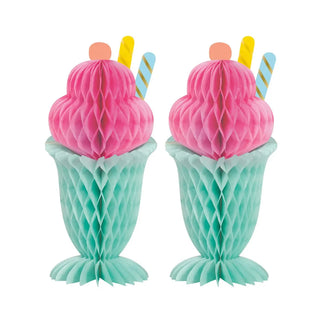 Pastel Ice Cream Honeycomb Decorations | Ice Cream Party Supplies NZ