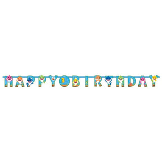 Baby Shark Happy Birthday Banner | Baby Shark Party Supplies