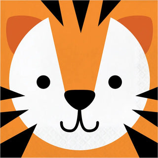 Tiger Face Napkins - Lunch | Creative Converting