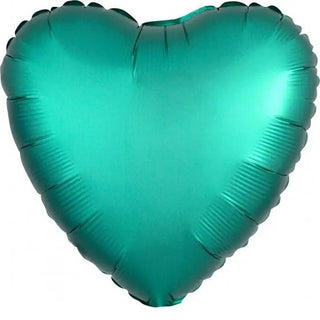 Satin Luxe Jade Heart Foil Balloon