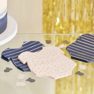 Gender Reveal Baby Onesies Napkins | Ginger Ray