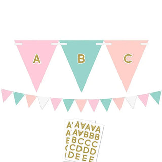 Creative Converting | Pastel Customizable Pennant Banner |