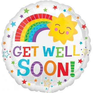 Happy Sun Get Well Soon Foil Balloon | Get Well Party Theme & Supplies | Anagram