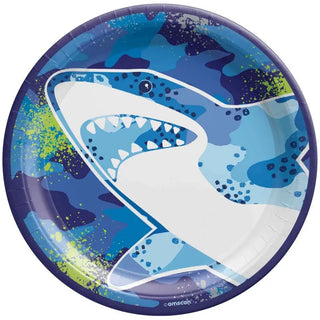 Shark Birthday Dinner Plates | Shark Party Supplies