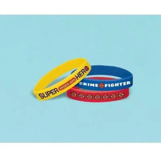 Amscan | Spiderman Webbed Silicone Bracelets - Pack of 6 | Spiderman