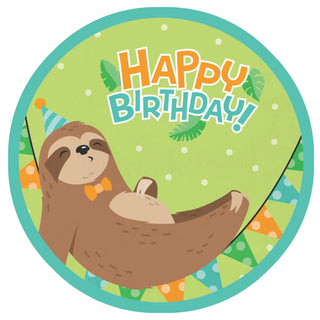 Sloth Party Edible Cake Image | Sloth Party Theme & Supplies