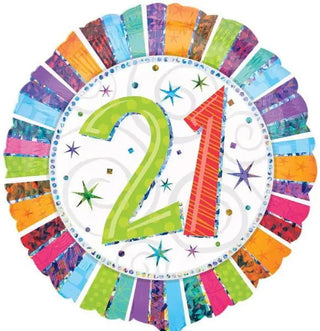 21st Birthday Foil Balloon | 21st Birthday Party Supplies