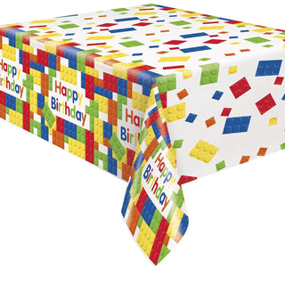 Unique /  buildingblocksbirthdaytablecover / Tablecloth