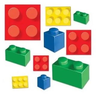 Beistle | Lego Blocks Cutouts | Lego Party Theme & Supplies