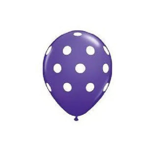 Qualatex | Purple Violet Polka Dot Balloon | Paw Patrol Girls Party Theme & Supplies