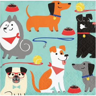 Amscan | Dog Party Napkins - Beverage | Dog Party Theme & Supplies