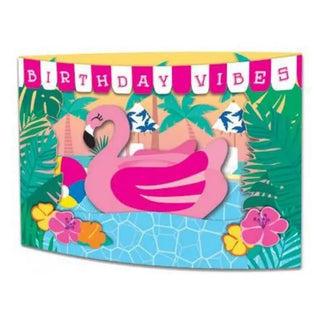 Flamingo birthday card | Flamingo party supplies